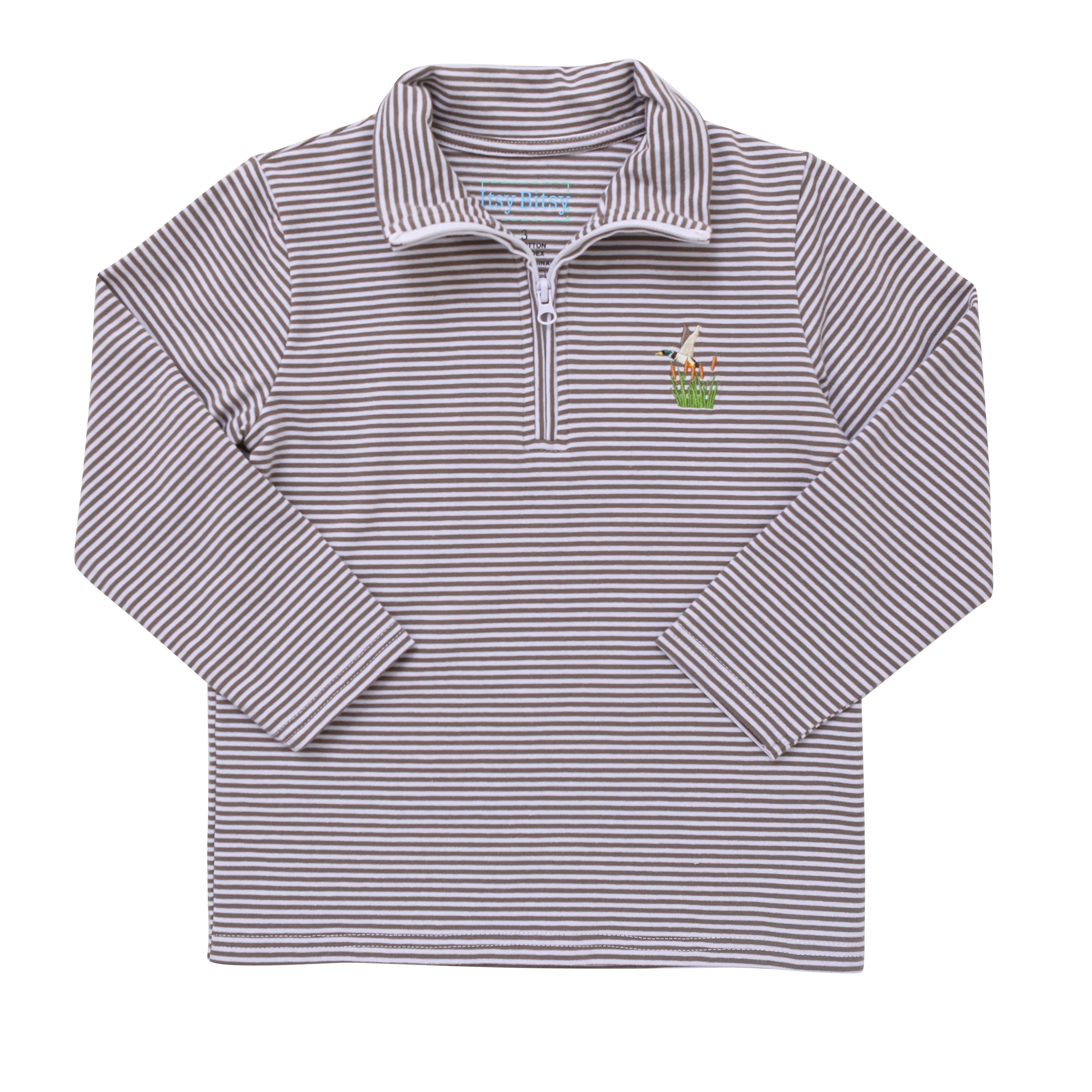 1/4 Zip Pullover- Mallard