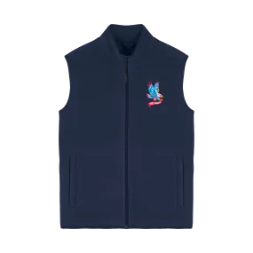 2 Under Sleeveless Fleece Jacket Navy