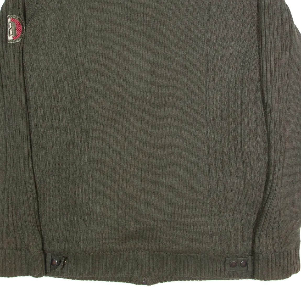 ACCANTO Sherpa Lined Mens Jacket Green Knit XL