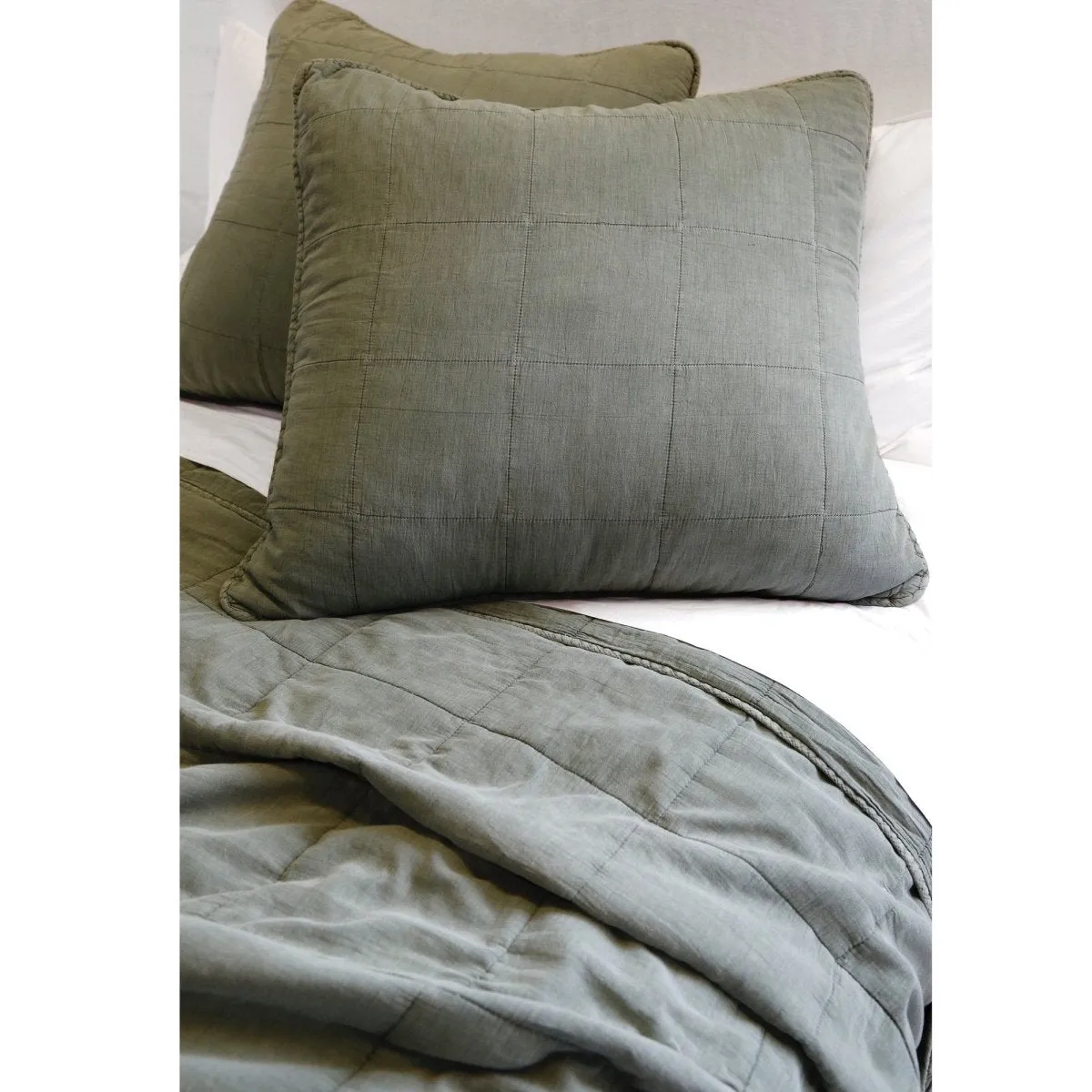 Antwerp Moss Coverlets by Pom Pom at Home