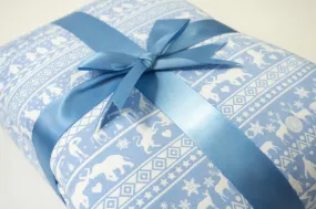 Arctic Fair Isle (Both Sides Pattern) | Blossom Quilted Blanket 85x65”