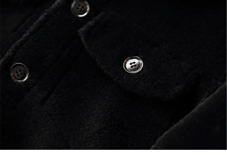 AYUNSUE Grain Sheep Shearling Jacket Men Clothes Men's Fur Coat Fur All-in-one Leather Jacket Men's Lamb Wool Outerwear Winter