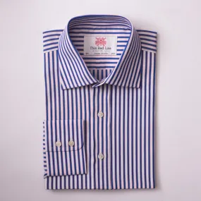 Bingham Stripe Blue & Red Regular Shirt
