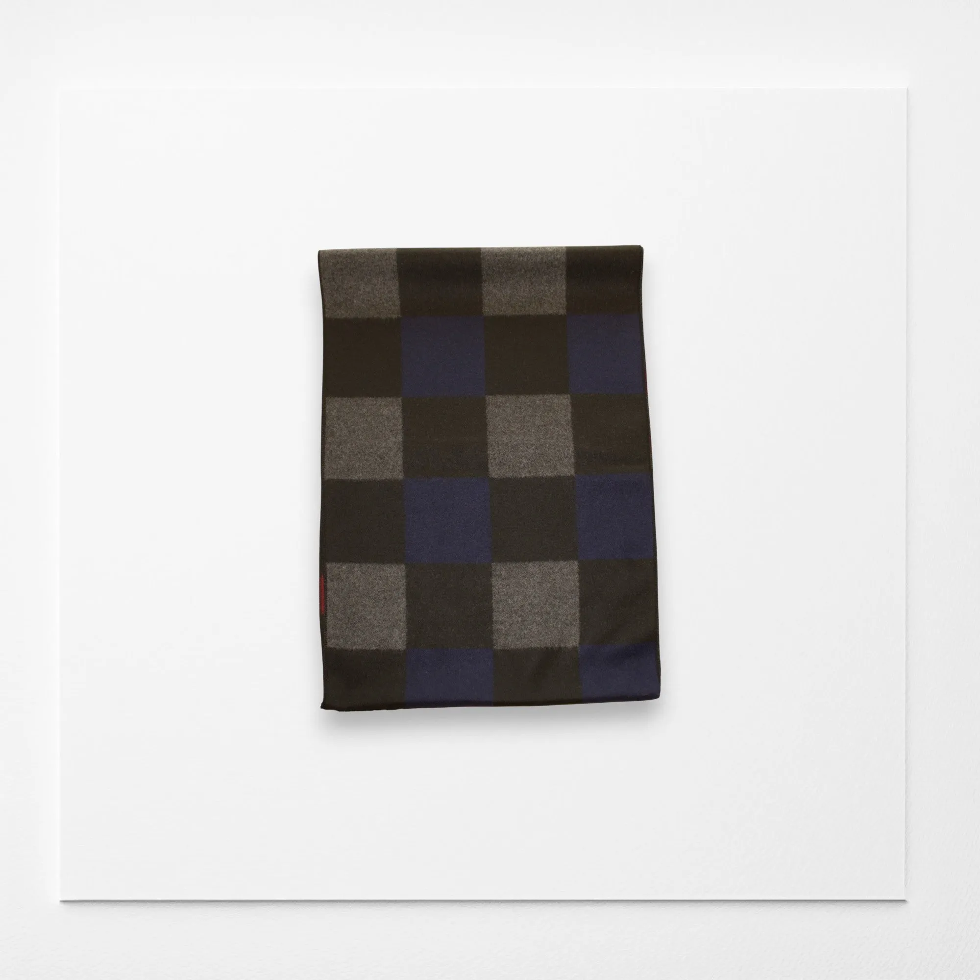 Black, Gray, Beige and Blue Checkered Men's Scarf/ Black Men's Scarf/ Winter Men Scarf/ Birthday Gift for Men/ Fall Scarf/ Gift for Dad/ Gift for Men