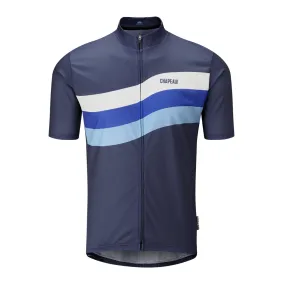 Chapeau! Tempo Wave Chest Stripe Jersey - Deep Ocean