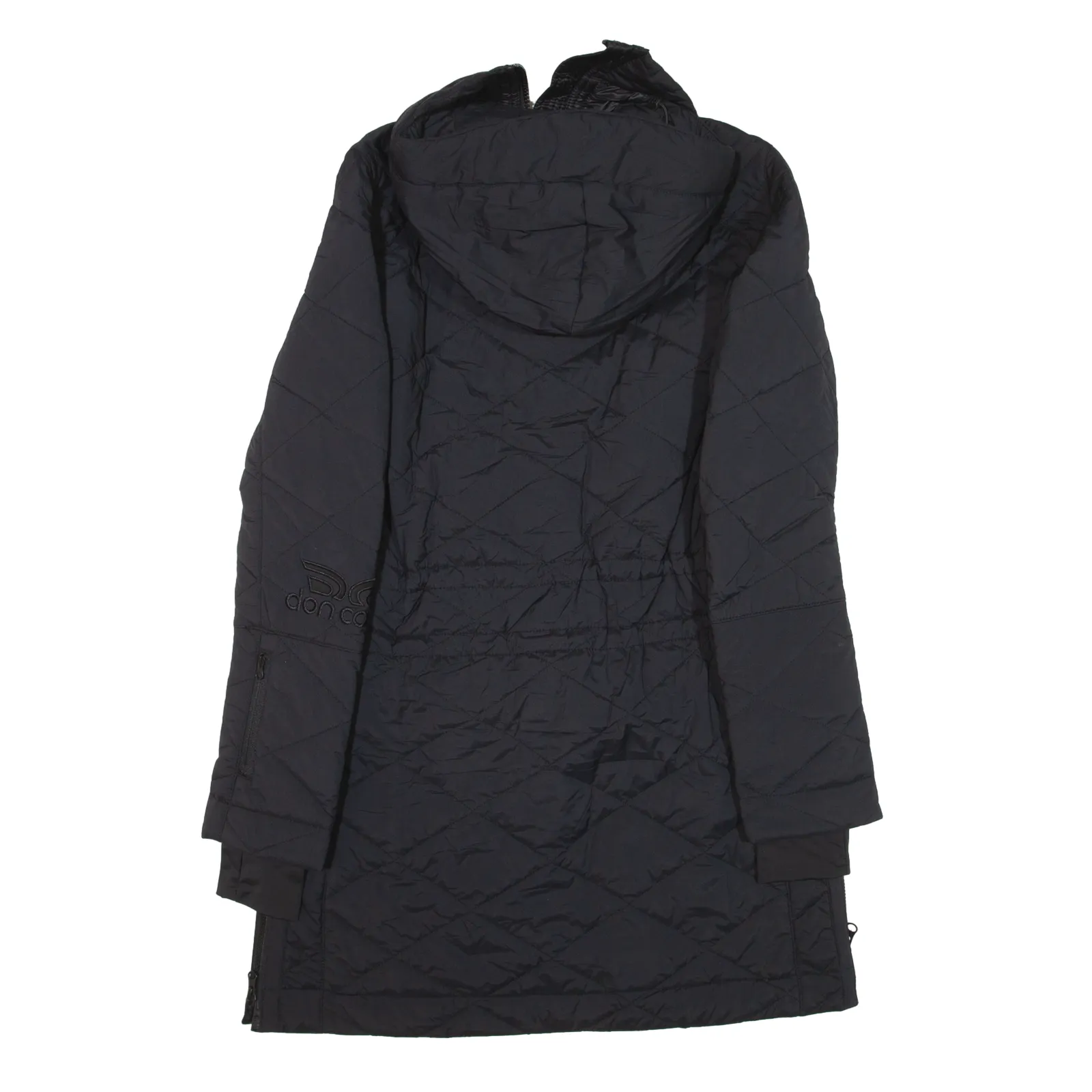 DON CARLO Insulated Quilted Coat Black Nylon Womens S