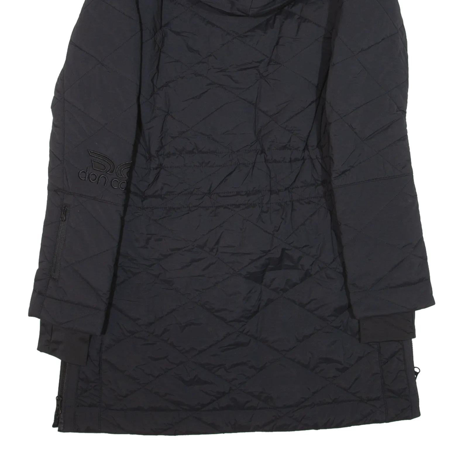 DON CARLO Insulated Quilted Coat Black Nylon Womens S