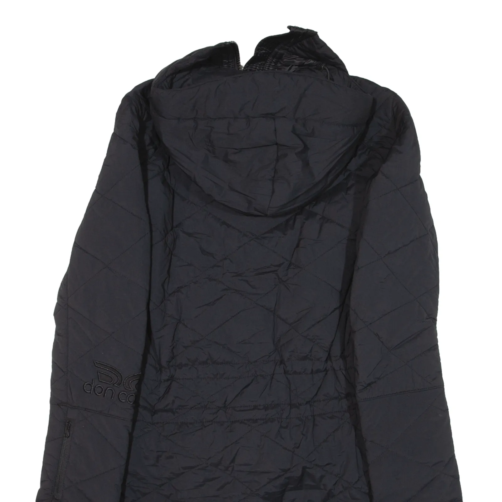 DON CARLO Insulated Quilted Coat Black Nylon Womens S