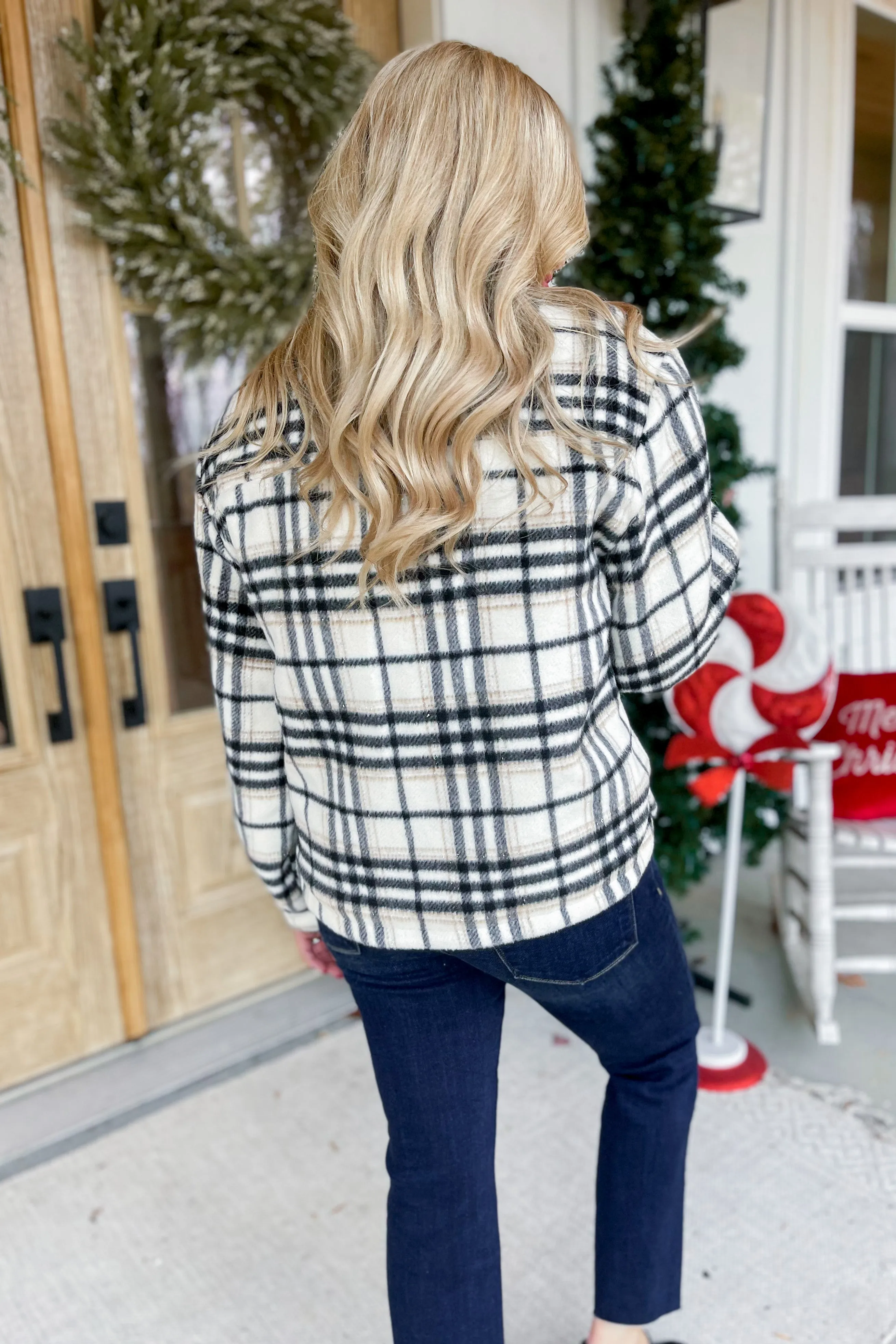 *DOORBUSTER* Bolton Long Sleeve Plaid Coat [S-3X] (FINAL SALE)