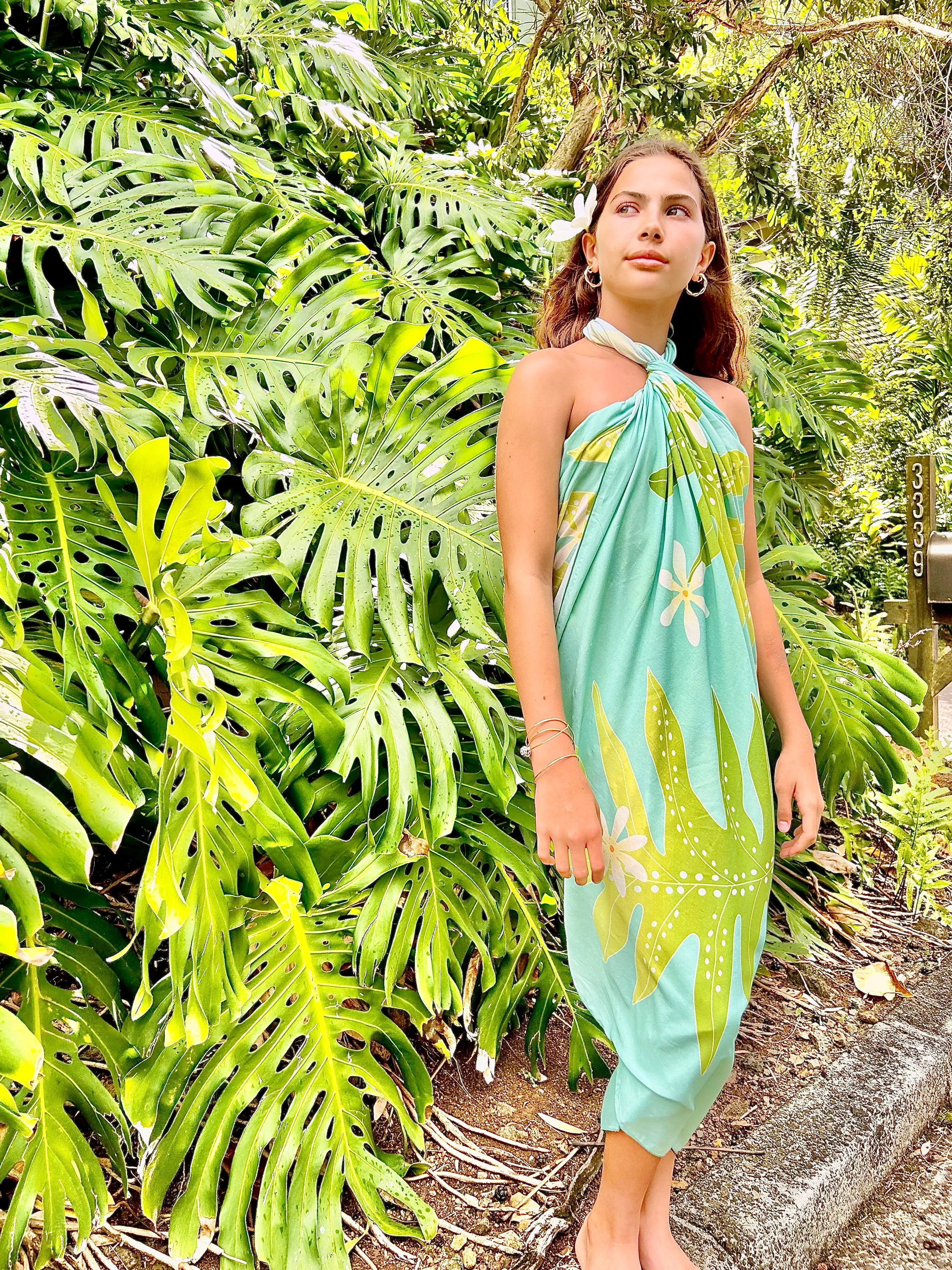 ECO PAREO - FERN TIARE Green Mist - FULL SIZE