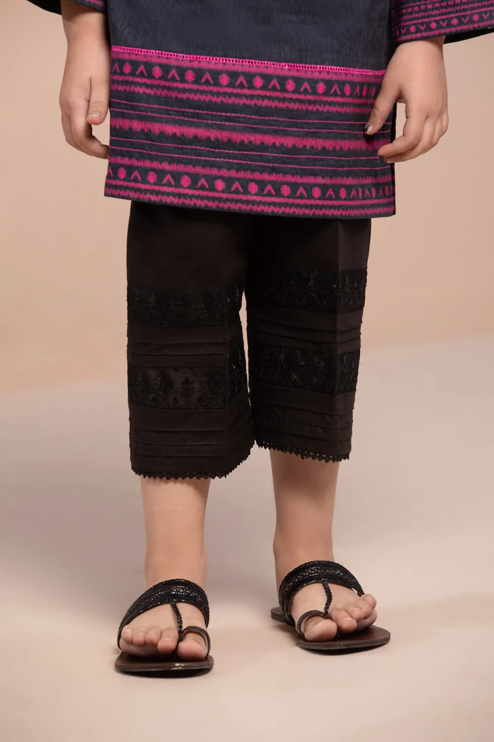 Embroidered Cambric Trousers