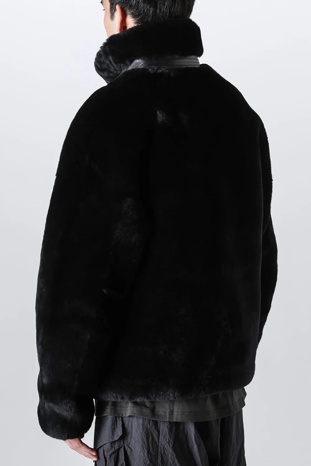 FASCINATE_THE R Limited Mouton Jacket Black
