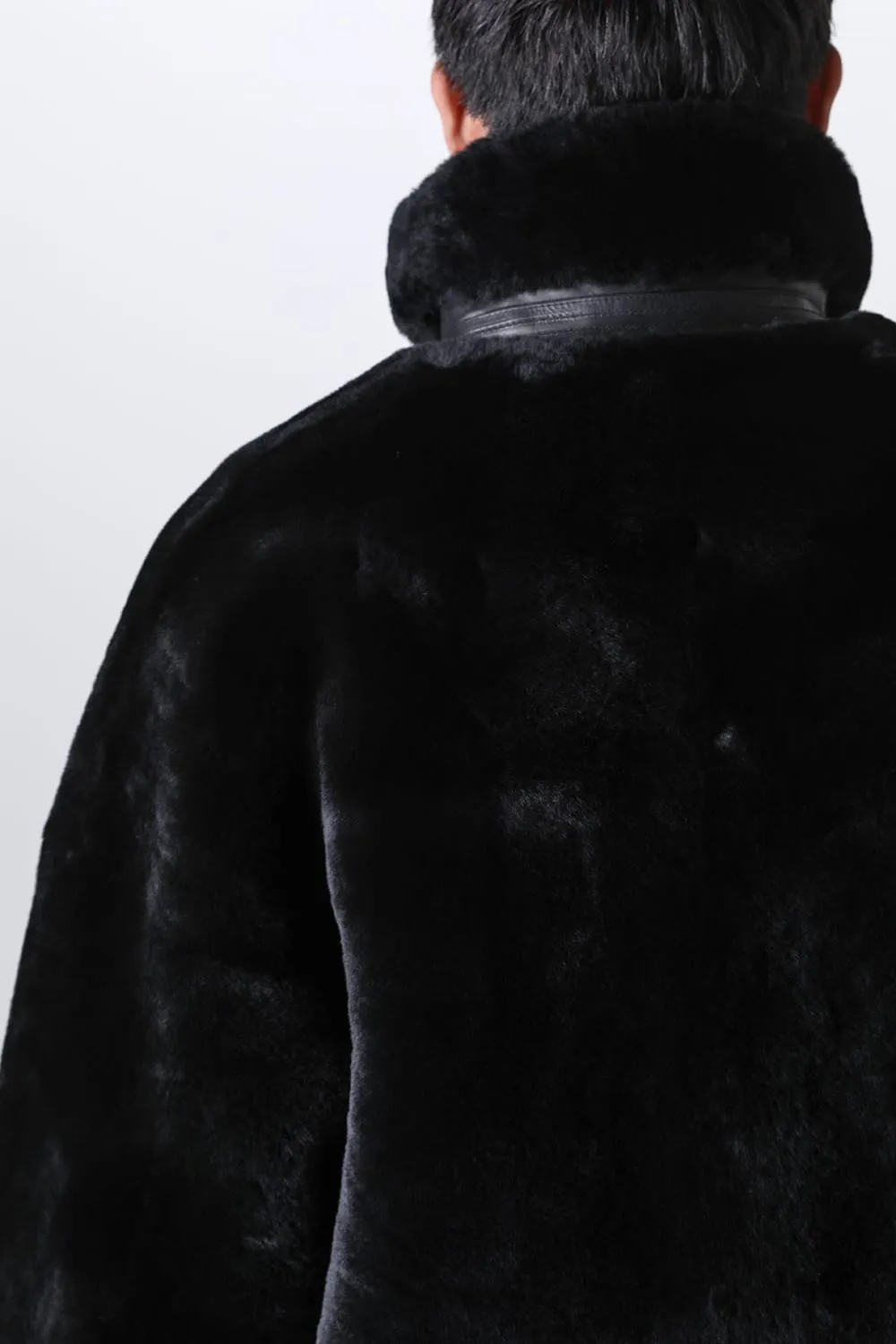 FASCINATE_THE R Limited Mouton Jacket Black