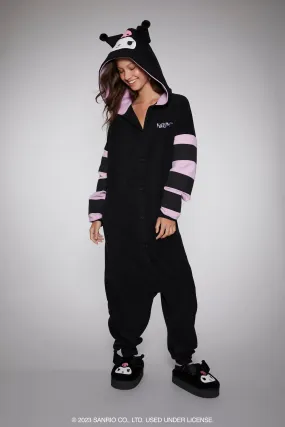 Fleece Kuromi Pajama Jumpsuit