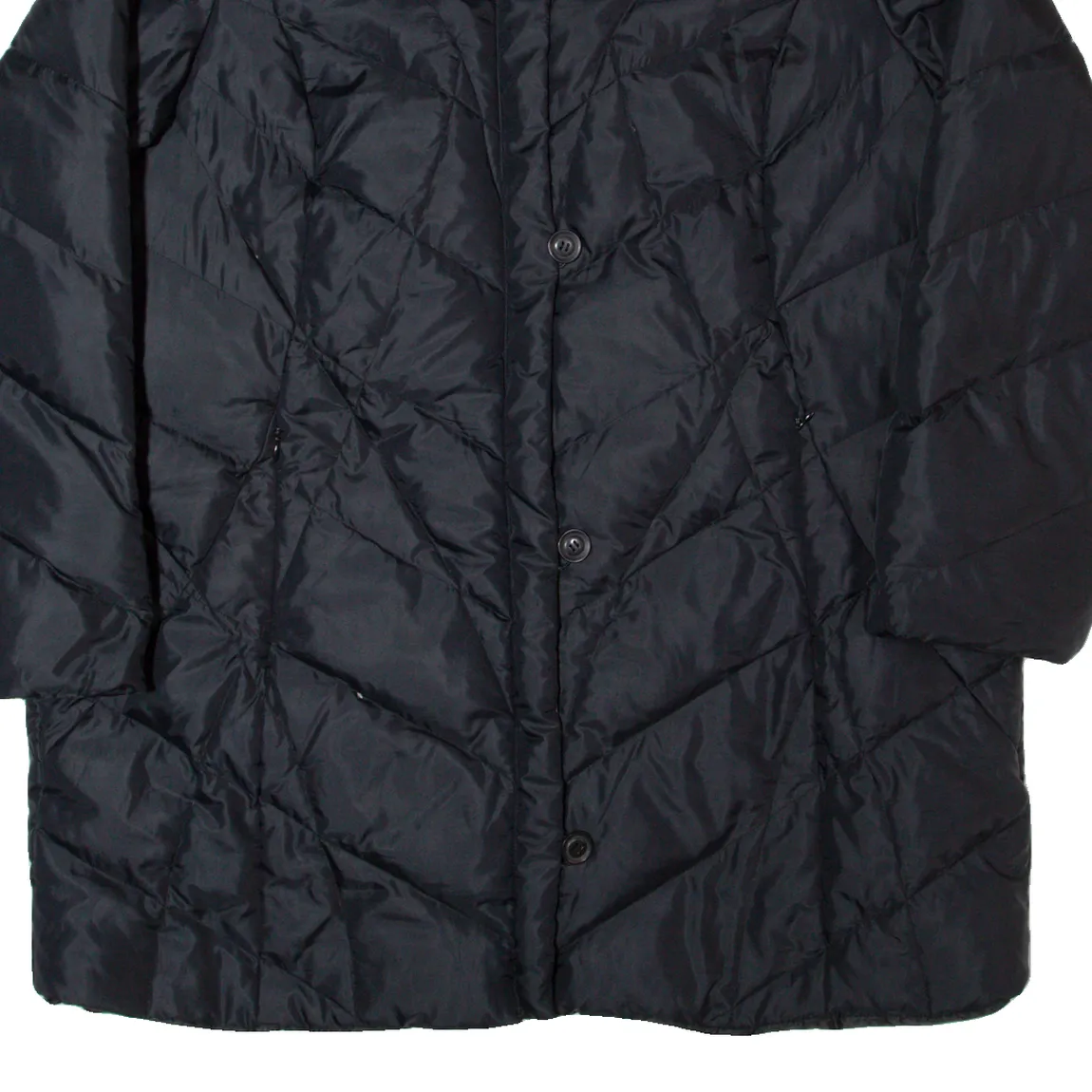 MARINA RINALDI Down Insulated Womens Quilted Coat Black Nylon L