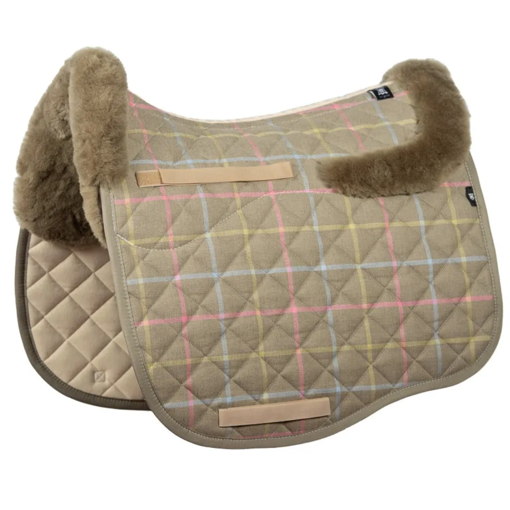 Mattes Limited Edition Dressage Saddle Pad Eurofit Senegal Check with Fleece