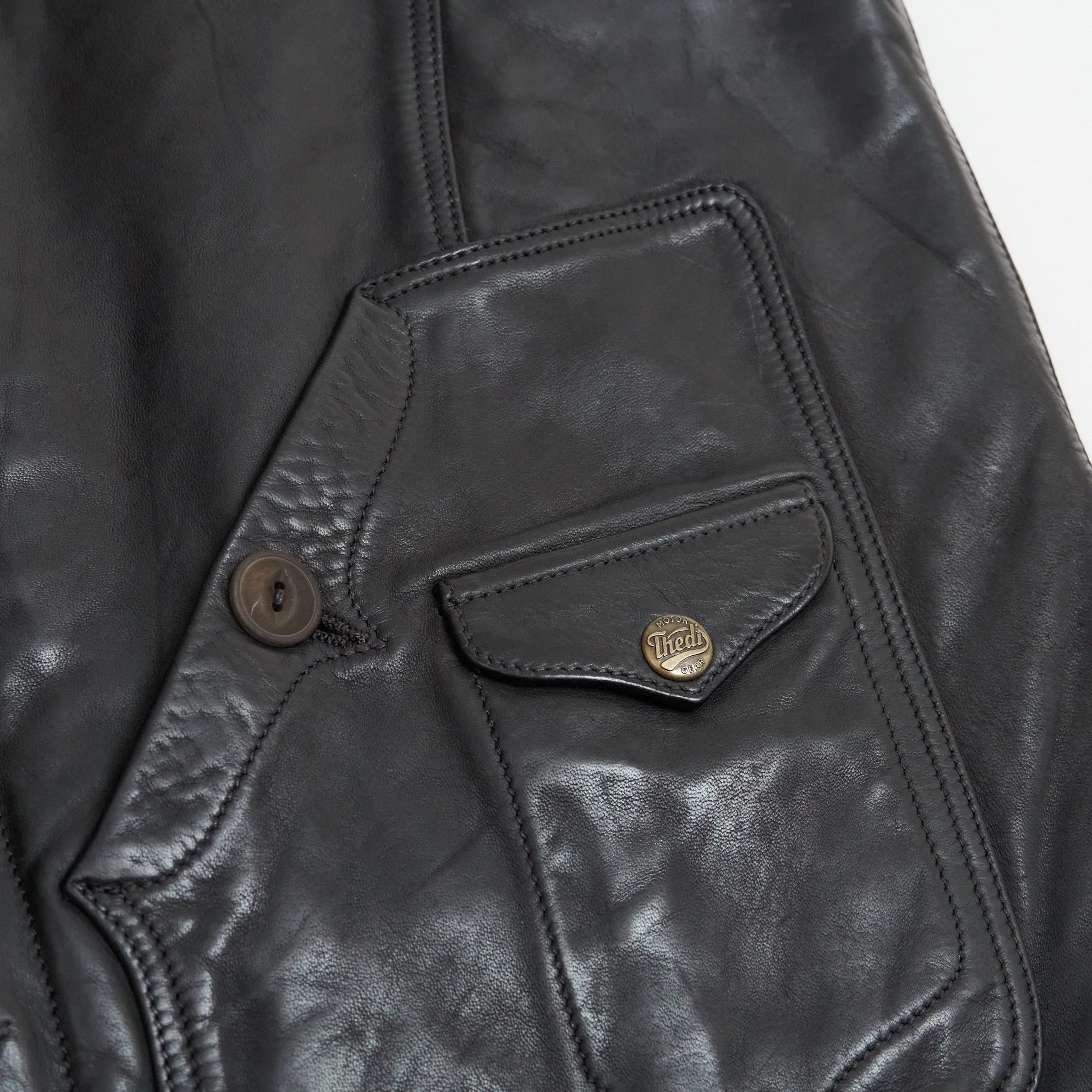 Thedi Leathers Horsehide Biker Vest