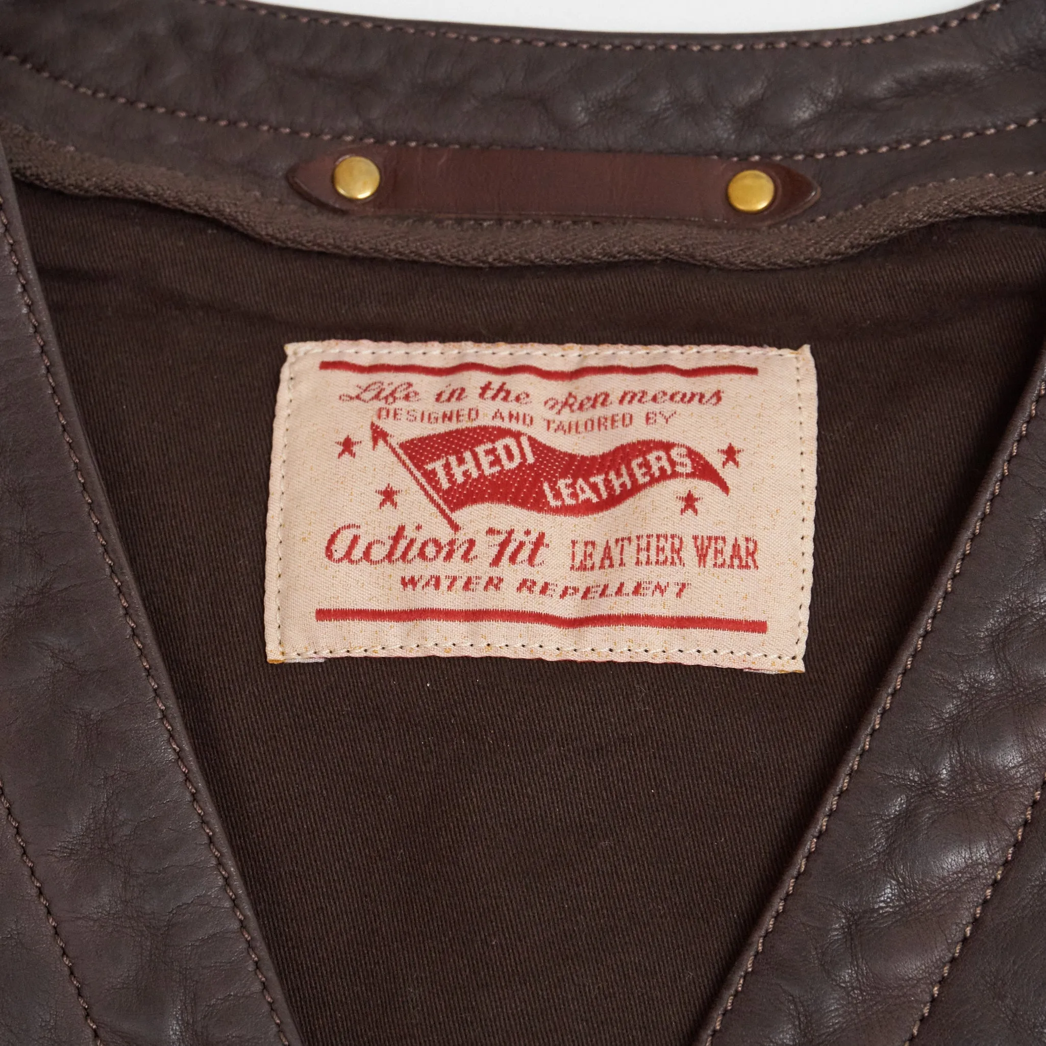 Thedi Leathers Horsehide Biker Vest