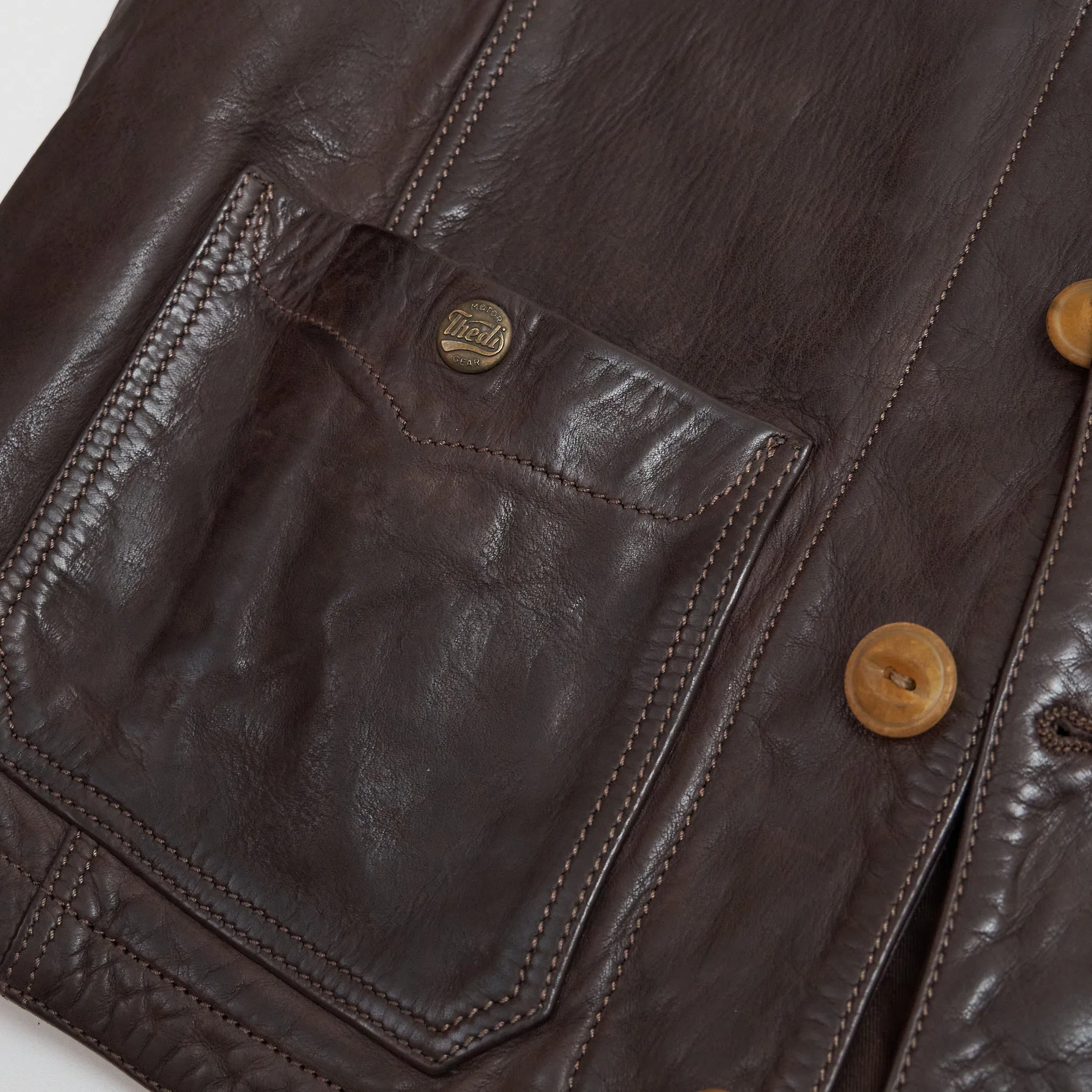 Thedi Leathers Horsehide Biker Vest