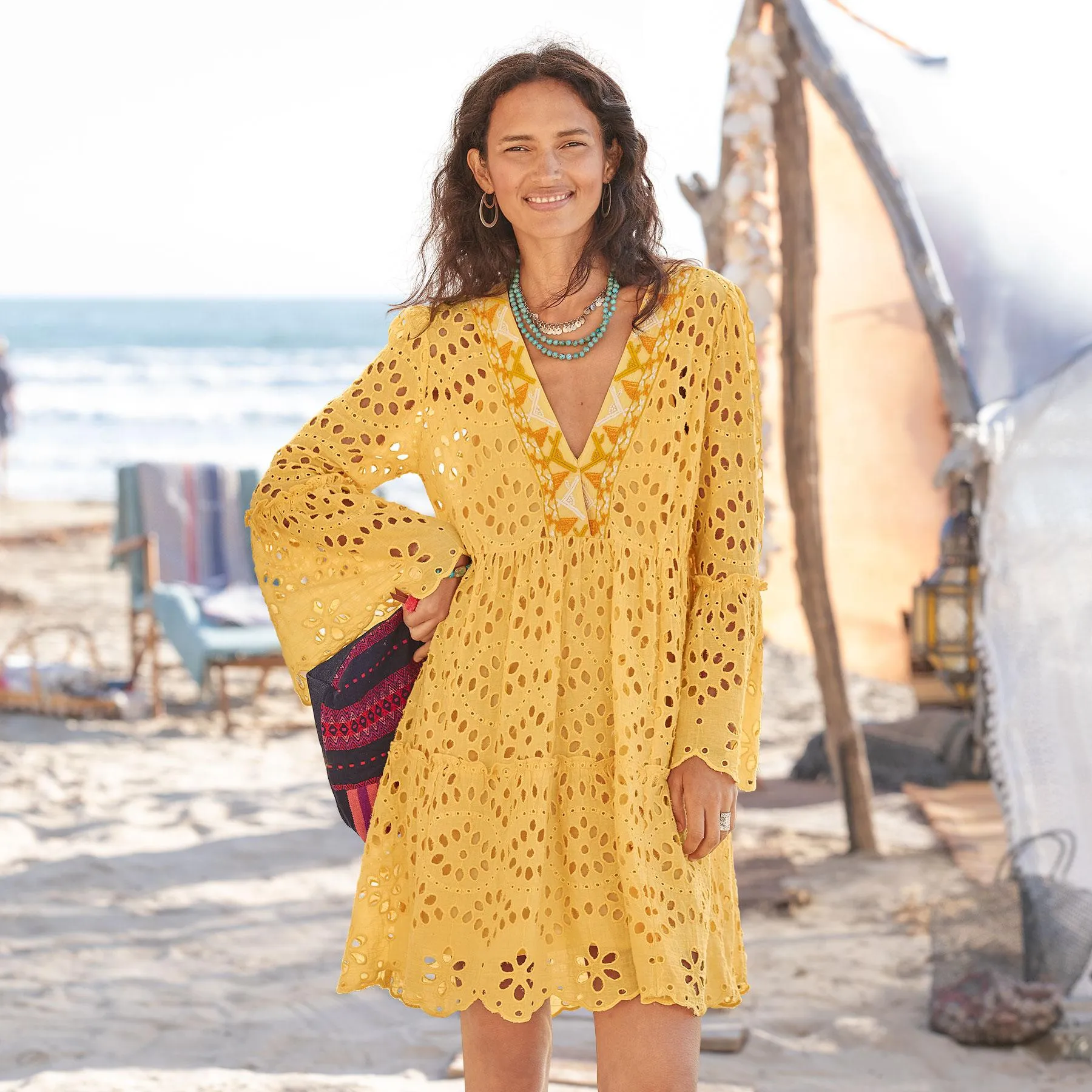 Yuki Eyelet Dress