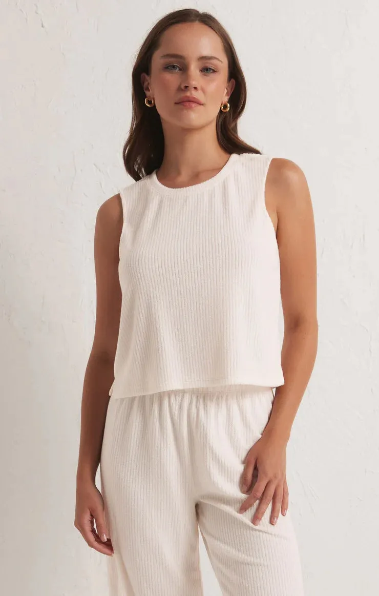 ZSU Libby Ribbed Tank in Tiny Dancer